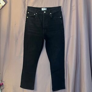Agolde Riley Slim Black Jeans size 28